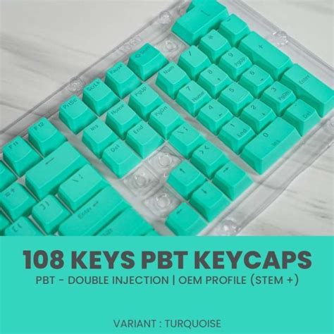 Jual KEYCAPS PBT DOUBLE SHOT BACKLIT MECHANICAL KEYBOARD 108 KEY ...