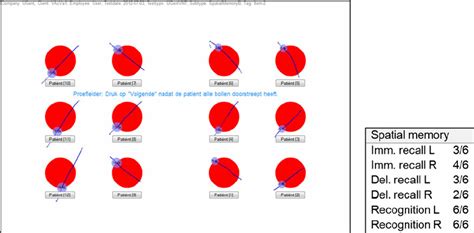 The page preceding the spatial memory test depicts the 12 positions at... | Download Scientific ...