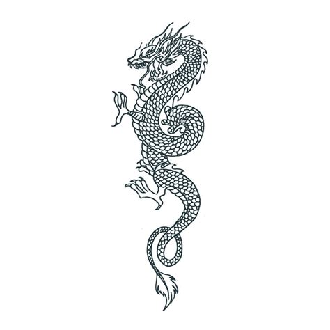 Large Oriental Dragon Temporary Tattoo – TattooIcon