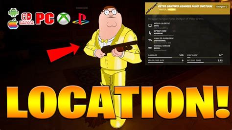 Where to find Peter Griffin's Hammer Pump Shotgun Location in Fortnite ...