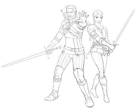 The Witcher Coloring Page - Free Printable Coloring Pages for Kids