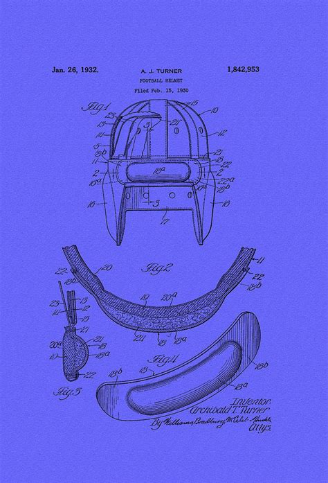 Vintage Football Helmet Patent - 1930 Photograph by Mountain Dreams - Fine Art America