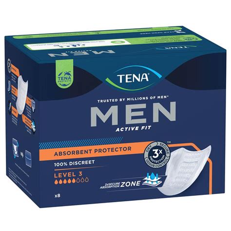 Buy Tena Men Pads Level 3 8 Pack Online at Chemist Warehouse®