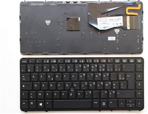 Rétroéclairé AZERTY Français Clavier pour HP Elitebook 840 G1 840 G2 850 G1 850 G2; ZBook 14 G2 ...