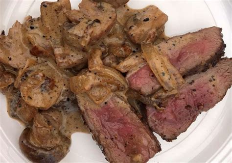 Venison Backstrap with Cognac Mushroom Sauce Recipe - Dizzy Pig Craft Seasonings