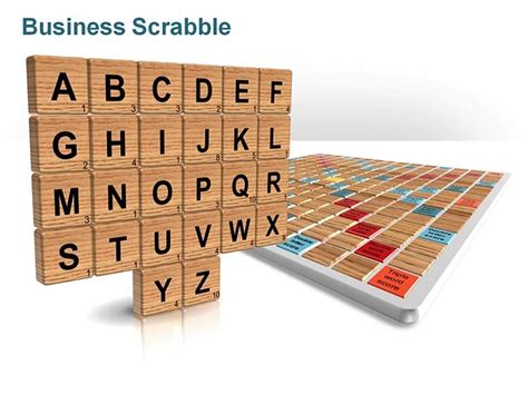Business Scrabble - Editable PPT Template This deck of 21 slides are fully editable and are ...