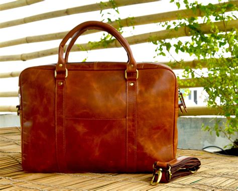 Personalized Genuine Leather Messenger Bag Laptop Bag Shoulder | Etsy