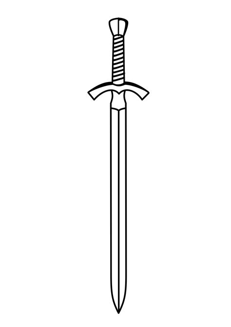 sword outline clipart 20 free Cliparts | Download images on Clipground 2024