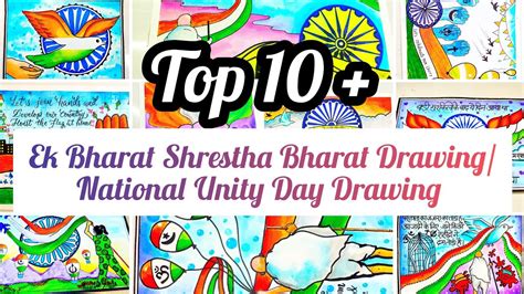 Ek Bharat Shrestha bharat Drawing/National Unity Day Drawing/Rashtriya Ekta Diwas Drawing /Unity ...