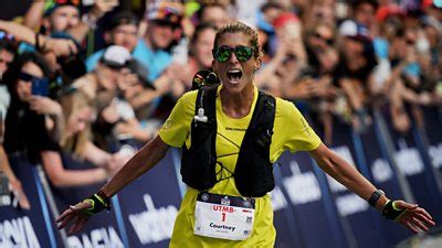 UTMB: Courtney Dauwalter crosses the line to win women's race - BBC Sport