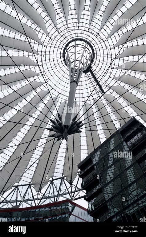 Internal view of interior architecture at Potsdamer platz showing ...