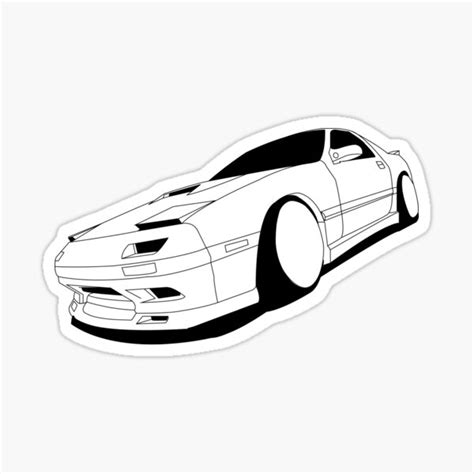 "Mazda rx7" Sticker for Sale by ewash | Redbubble