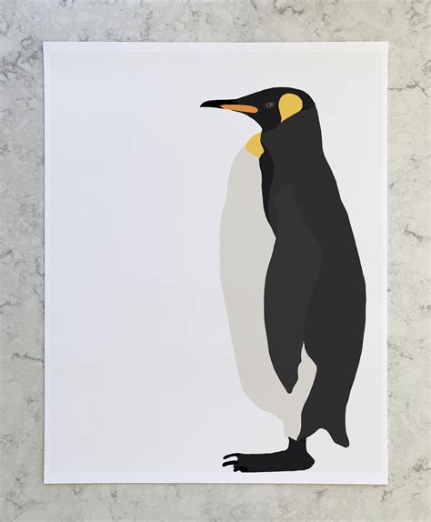 Penguin Art Print. Signed. Available Framed or Unframed. 151203.