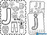 Letter J Coloring Sheet sketch template