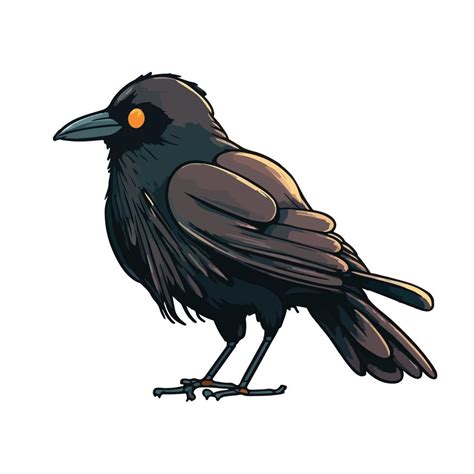 cute crow cartoon style 20901710 Vector Art at Vecteezy