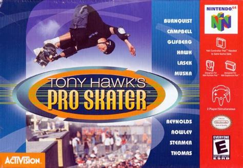 Tony Hawk's Pro Skater Nintendo 64 Game