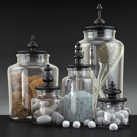 Bathroom decoration jars set - Download the 3D Model (16344) | zeelproject.com