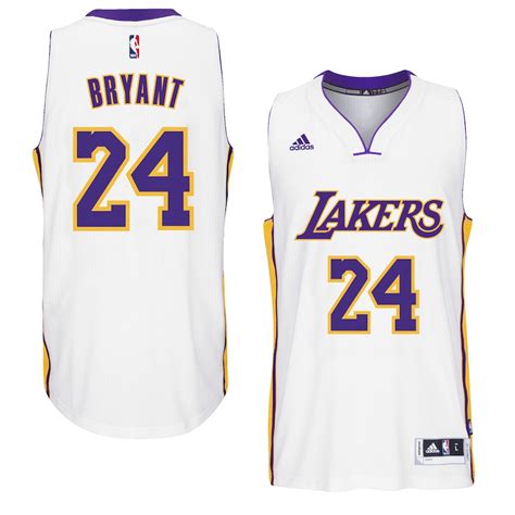 adidas Kobe Bryant Los Angeles Lakers White Player Swingman Home Jersey