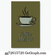240 Coffee Menu Cover Page Vector Template Clip Art | Royalty Free - GoGraph