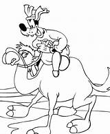 Goofy Ride A Camel Coloring Page  NetArt sketch template
