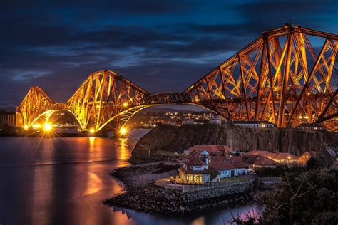 The Forth Bridge by night. Pic: Ian McCracken | Forth bridge, World ...