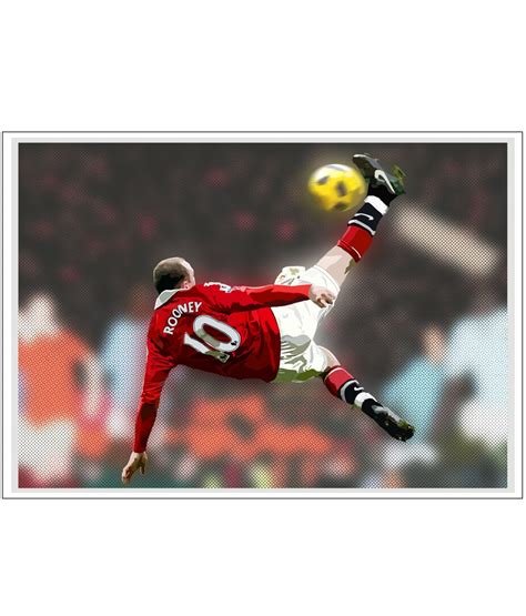 Wayne Rooney Bicycle Kick Goal Manchester United Vs Manchester City 2011 Unframed A4 Print ...