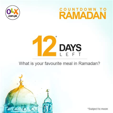 12 days left for Ramadan Kareem!! | Ramadan, Ramadan kareem, Day l