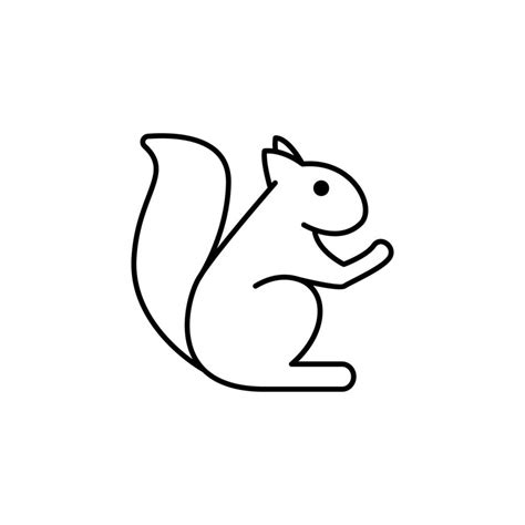 squirrel vector icon illustration 23041215 Vector Art at Vecteezy