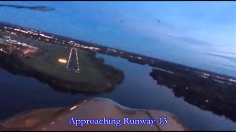 Wausau Airport Evening Landing - YouTube