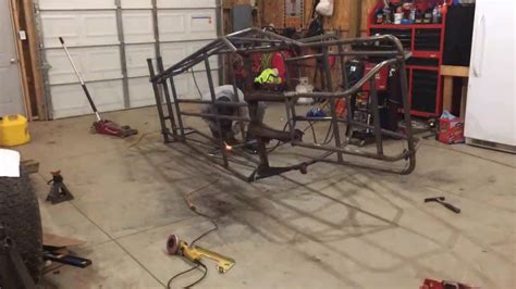 Rail Buggy Build Part 1( Welding Up Frame) - YouTube