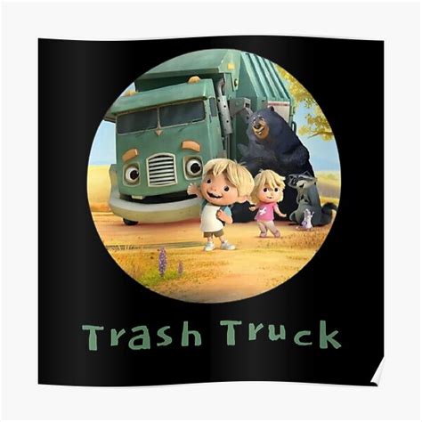 "Trash Truck Netflix animation movie" Poster for Sale by Hr29 | Redbubble