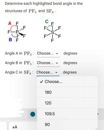 Answered: Determine each highlighted bond angle in the structures of ...