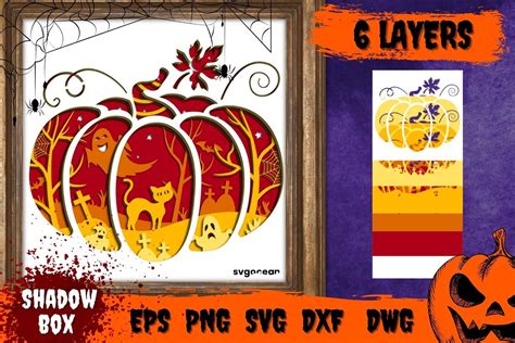 Halloween Shadow Box Svg Bundle By SvgOcean | TheHungryJPEG