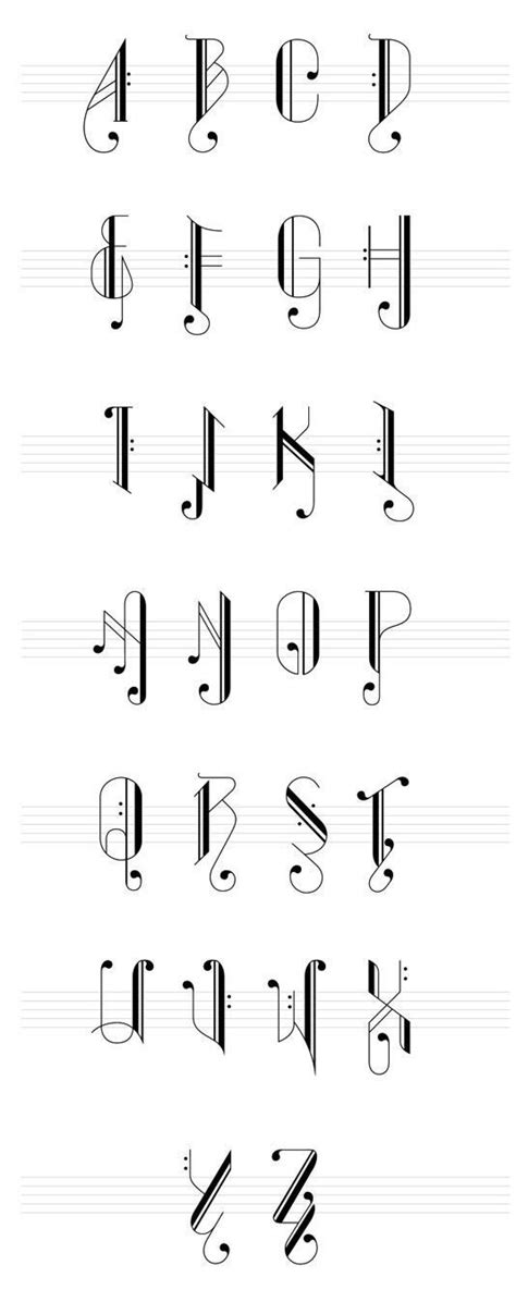 Image result for words spelled with musical signs | Lettering, Music letters, Note fonts