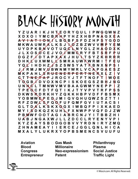 Black History Month Word Search - Wordmint | Word Search Printable