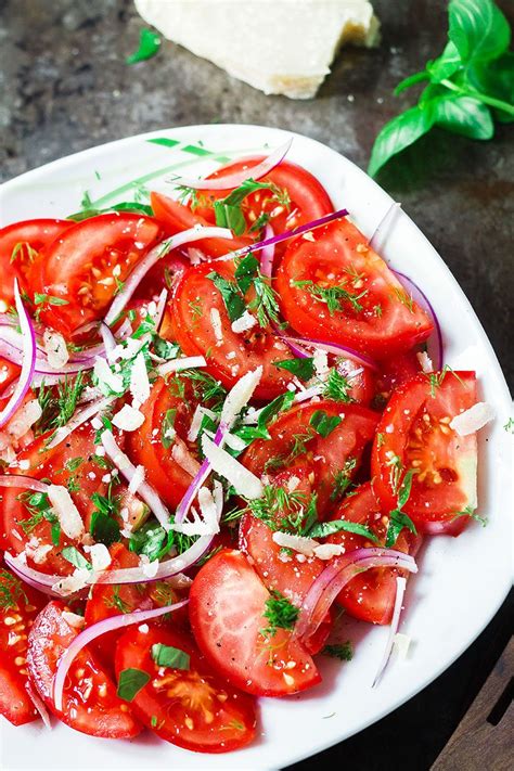 Fresh Herbs and Tomato Salad Recipe — Eatwell101