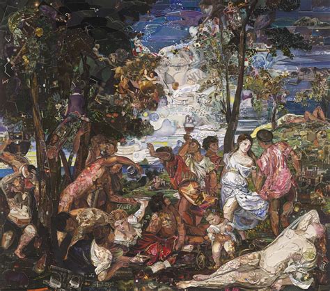 Vik Muniz, The Prado Museum, Bacchanal of the Andrians, after Titian (Repro), 2015 | A Space For Art