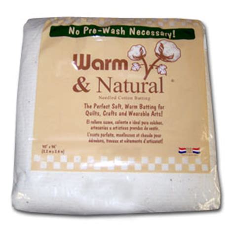 Warm & Natural Quilt Batting - Queen Size - 753705023415