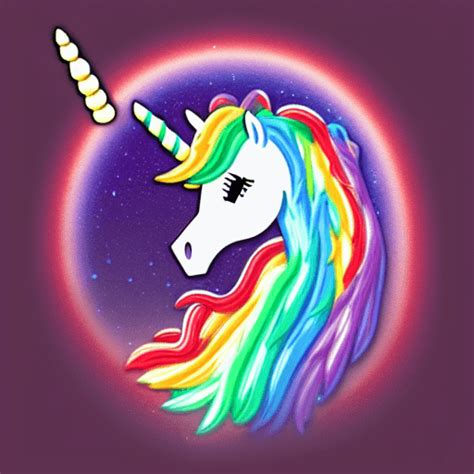 Anime Unicorn Rainbow Graphic · Creative Fabrica