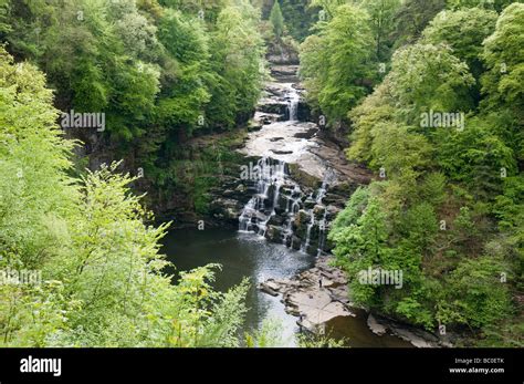 Clyde Falls New Lanark Stock Photo - Alamy