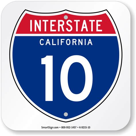 California Interstate 10 Sign - Memorabilia State Highway Signs, SKU: K ...