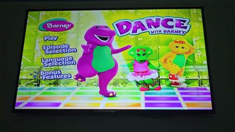 Dance with Barney DVD Menu Walkthrough - YouTube