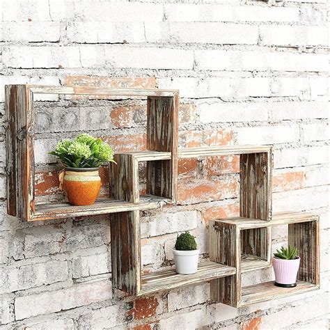 rustic wall mounted bookshelves 38 | Brown wall decor, Wall mounted bookshelves, Wall mounted ...