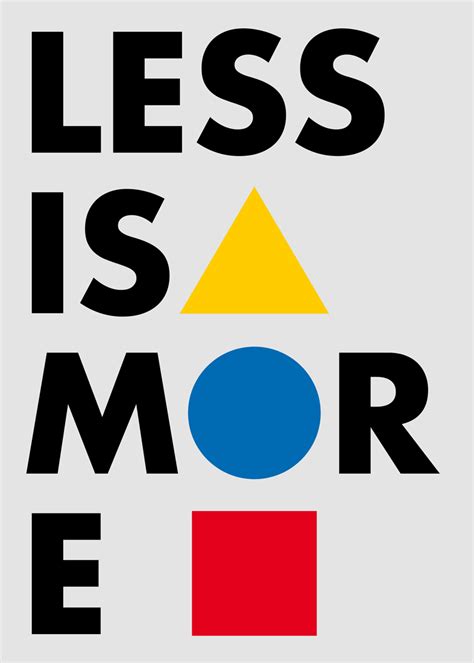 less is more | Bauhaus art, Bauhaus design, Bauhaus poster