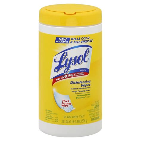 Lysol Sanitizing Wipes, Citrus Scent, 80 Wipes