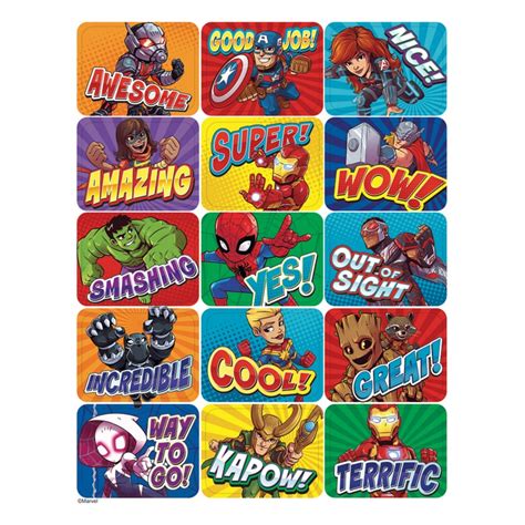 Marvel™ Superhero Adventure Success Stickers | Carr McLean