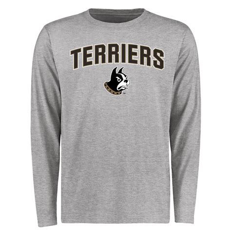 Wofford Terriers Proud Mascot Long Sleeve T-Shirt - Ash