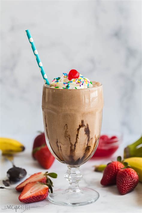 Chocolate Milkshake (3 ingredients!) - The Recipe Rebel
