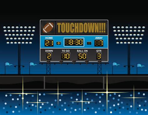 Royalty Free Football Scoreboard Clip Art, Vector Images ...