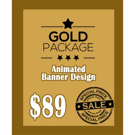 Animated GIF Banner Design for $89